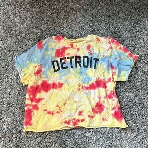 Caruso Caruso tie dye crop tee shirt size medium!